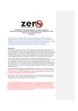 March 2017 - Zero Mercury Working Group
