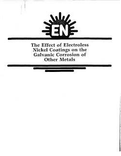 The Effect of Electroless Nickel Coatings on the