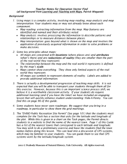 Activity 1: Operation Vector Find - Yale Peabody Museum of Natural