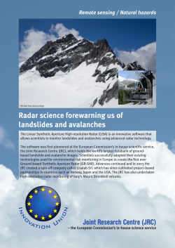 JRC Innovation factsheet - European Commission