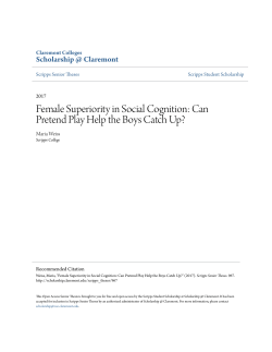 Can Pretend Play Help the Boys Catch Up?