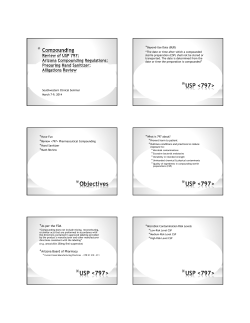 Beyond-Use Date (BUD) - Arizona Pharmacy Association