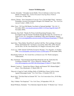 Emmett Till Bibliography Acosta, Alexander. &ldquo;Alexander Acosta