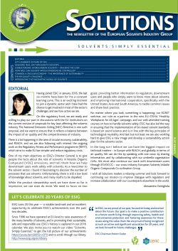 The Air Quality Challenge in Europe (Solutions Newsletter, 2016)