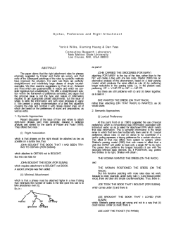 Syntax, Preference, and Right Attachment