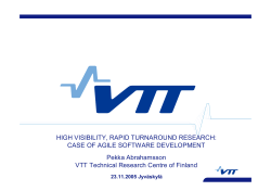HIGH VISIBILITY, RAPID TURNAROUND RESEARCH: CASE OF