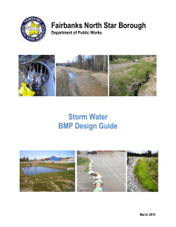Fairbanks North Star Borough Storm Water BMP Design Guide