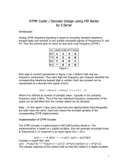 DTMF coder / decoder