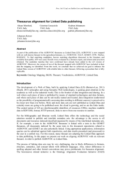 Thesaurus alignment for Linked Data publishing