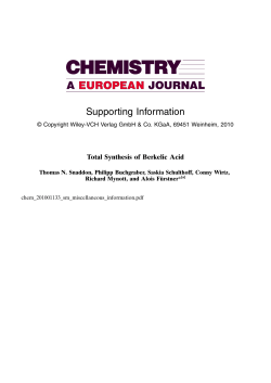 Total Synthesis of Berkelic Acid
