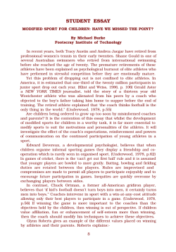 Modified Sport for Children