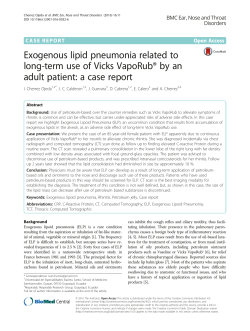 Exogenous lipid pneumonia related to long