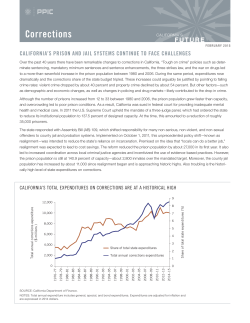 California`s Future: Corrections - Public Policy Institute of California