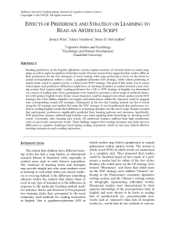 Effects of Preference and Strategy on Learning to Read an Artificial