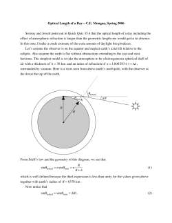 Optical Length of a Day
