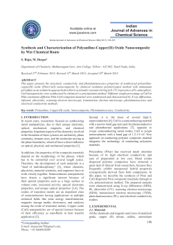 Synthesis and Characterization of Polyaniline