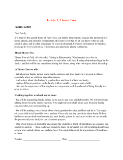 Grade 3, Theme Two