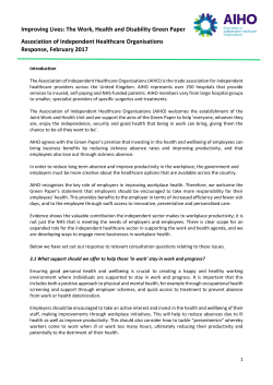 - Association of Independent Healthcare