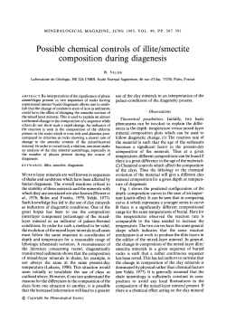 Possible chemical controls of illite/smectite composition during