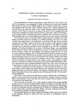 Ferdinand Deppe`s Travels in Mexico, 1824-1829