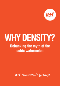 Why Density.indd - a+t architecture publishers