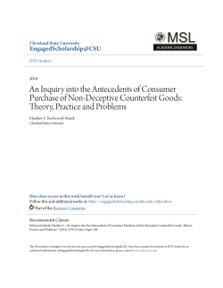 An Inquiry into the Antecedents of Consumer Purchase of Non
