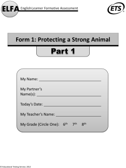 ELFA English Learner Formative Assessment