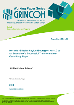 Moravian-Silesian Region (Subregion Nuts 3)