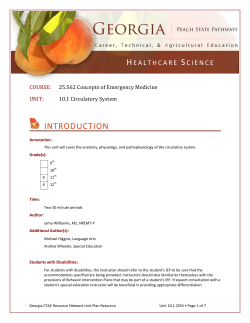 Circulatory System - Georgia CTAE | Home