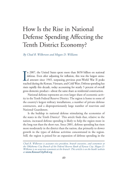 How Is the Rise in National Defense Spending Affecting the Tenth