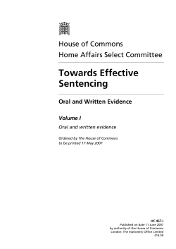 Towards Effective Sentencing
