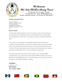 The Secretariat West Indies Full Bore Shooting Council