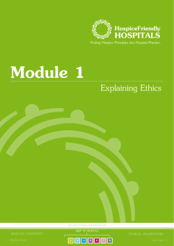 Explaining Ethics - Irish Hospice Foundation