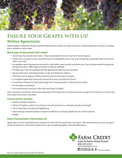 Grape Crop Insurance Flyer - Farm Credit Knowledge Center
