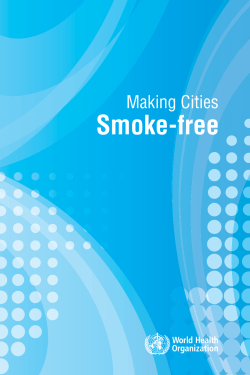 Making Cities Smoke-free - World Health Organization