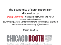 The Economics of Bank Supervision: Costs and Trade