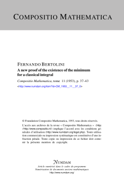 A new proof of the existence of the minimum for a