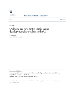 Old wine in a new bottle: Public versus developmental journalism in