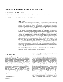 Supernovae in the nuclear regions of starburst galaxies