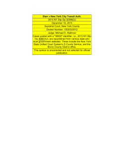 Starr v New York City Transit Auth.