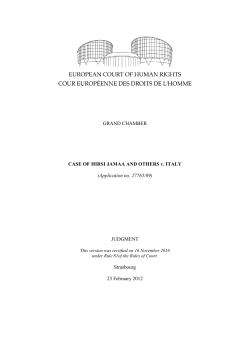 HIRSI JAMAA AND OTHERS v. ITALY - HUDOC