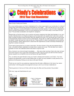 Cindys-2013-Newsletter