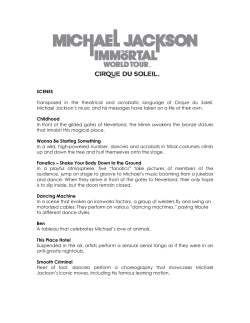 SCENES Transposed in the theatrical and