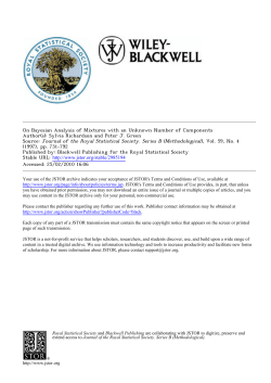 On Bayesian Analysis of Mixtures with an Unknown Number of