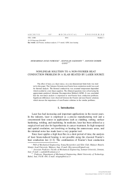 NONLINEAR SOLUTION TO A NON-FOURIER HEAT