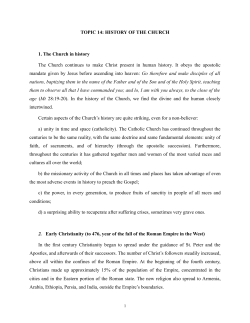 history of the Church