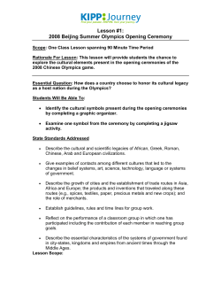 2008 Beijing Summer Olympics Opening