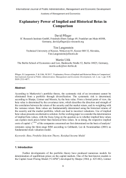 Explanatory Power of Implied and Historical Betas in Comparison