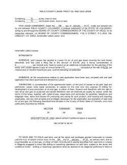lease 5 - Weld County