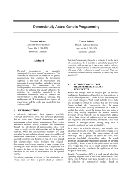 Dimensionally Aware Genetic Programming